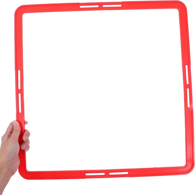 POPETPOP Square Agility Rings, 6pcs Speed Rings, Youth Agility Footwork Training Speed Hurdles Ladder Fitness Equipment Sport Workout Home Gym