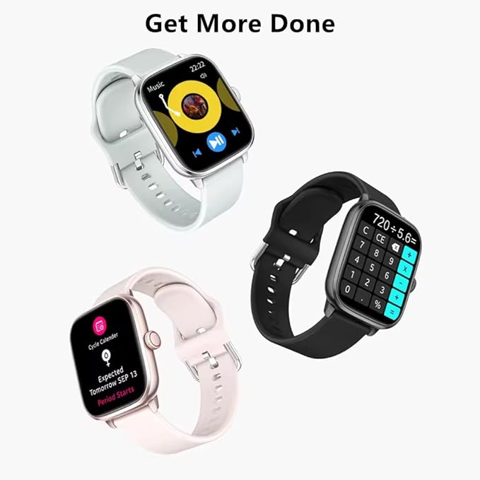Smart Watch, 1.96" for Men Women (Answer/Make Call), Fitness Tracker with 100+ Sport Modes, IP68 Waterproof, Heart Rate/Sleep Monitor, Spo2, Pedometer, Activity Tracker for Android iOS, V71-2
