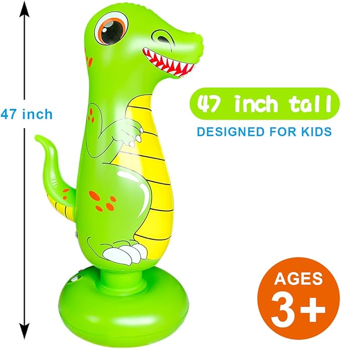 Toddler Punching Bag for Kids Boxing Dummy Inflatable Bopper Cool Fun Toys for Boys Sports Gifts Outdoor for Kids