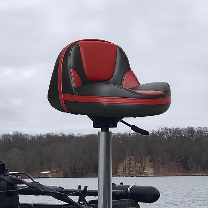 Leader Accessories Pro Casting Boat Seat Lean Pro Fishing High Back Bass Boat Seat