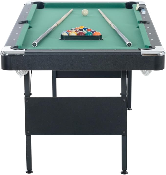 3 in 1 Pool Ping Pong Dining Combo, 65.75in Foldable Billiard/Table Tennis, Multi Game for Adults Kids, With Billiard and Tennis Paddles Accessories