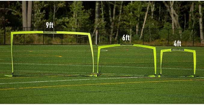 Franklin Sports Blackhawk Backyard Soccer Goal - Portable Pop Up Soccer Nets - Youth + Adult Folding Indoor + Outdoor Goals - Multiple Sizes + Colors - Perfect for Games + Practice
