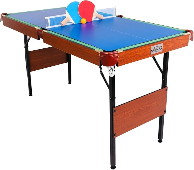 RACK Crux 55-inch Folding Billiard/Pool Table - Portable and Space-Saving Entertainment!