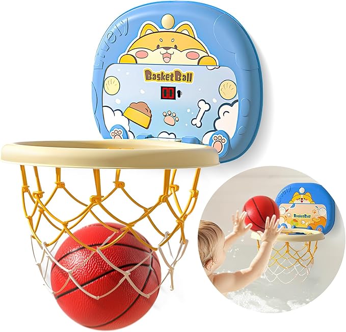 Toddler Baby Mini Basketball Hoop Indoor for Toddlers Kids Boys Room,Baby & Boy Toys 3 4 5 6 Years Old Birthday for 3 4 5 6 Year Old Boys (Large-Score)