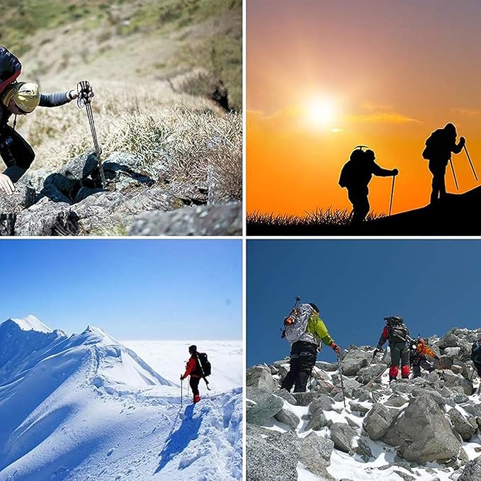aiGear Walking Hiking Stick with Compass and Whistle, 14 in 1 Survive Walking Hiking Stick Outdoor Trekking Poles with Solid Durable Survive Tools