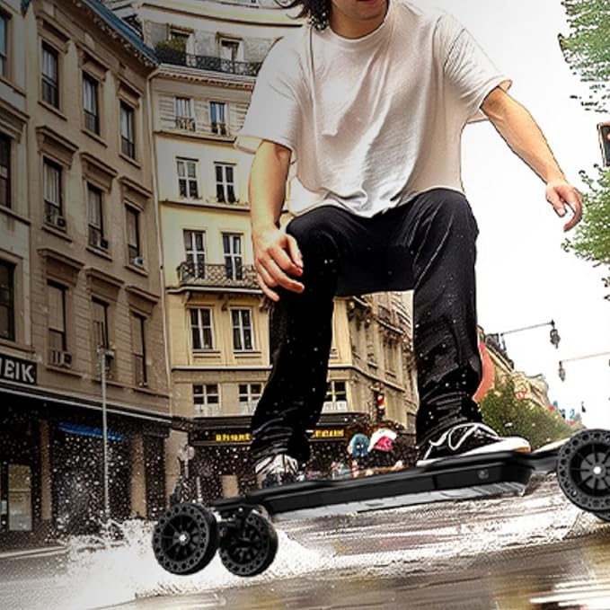 isinwheel V4/V6/V6pro/V8/V10 Electric Skateboard with Remote, 250W/450W/500W/1200W/3000W Brushless Motor, 9Mph/12Mph/30 Mph /32Mph Top Speed, Electric Longboard for Adults &Teens
