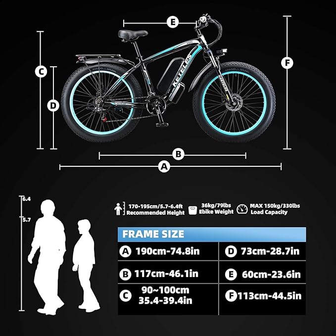 Electric Bike for Adults,26" x 4" Fat Tire Ebike,28MPH 1000W Motor Peak Power 2000W Electric Bicycles,48V 15AH Removable Battery,21 Speed Mountain Snow Beach E Bike