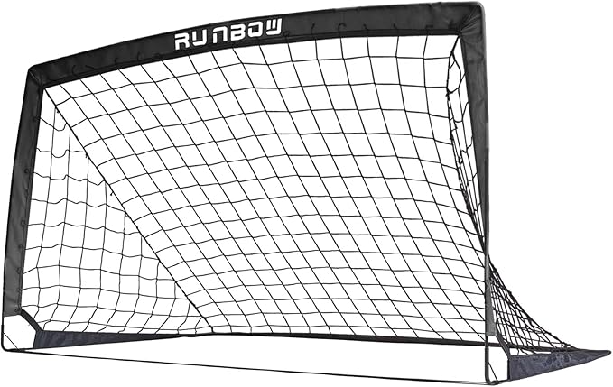 RUNBOW 5x3 ft Portable Kids Soccer Goal for Backyard Practice Soccer Net with Carry Bag