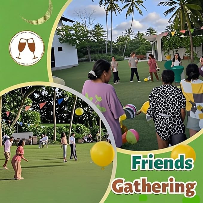 Granny Pants Yard Game, 8/16 Elastic Balls+Pump, Backyard Parties and Field Day,Tailgate & Backyard Lawn Games for BBQ, Camping, Team Building Events