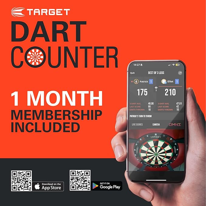 TARGET Darts Phil Taylor Power 8-Zero 4 Black Steel Tip Darts, 80% Tungsten Dart Set, P8Z4, 21G/23G/25G | Player Edition Darts with Swiss Point Tips or Fixed Points | Black Darts Case Included