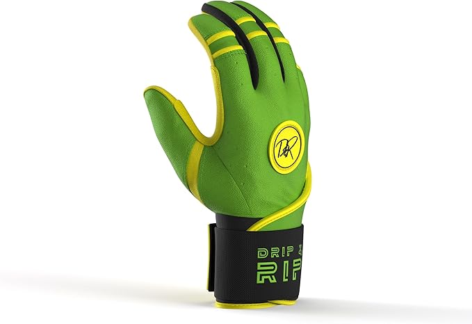 Drip & Rip Baller Series - Youth Batting Gloves + Adult Batting Gloves - for Softball and Baseball - Long Cuff Style for Men and Youth