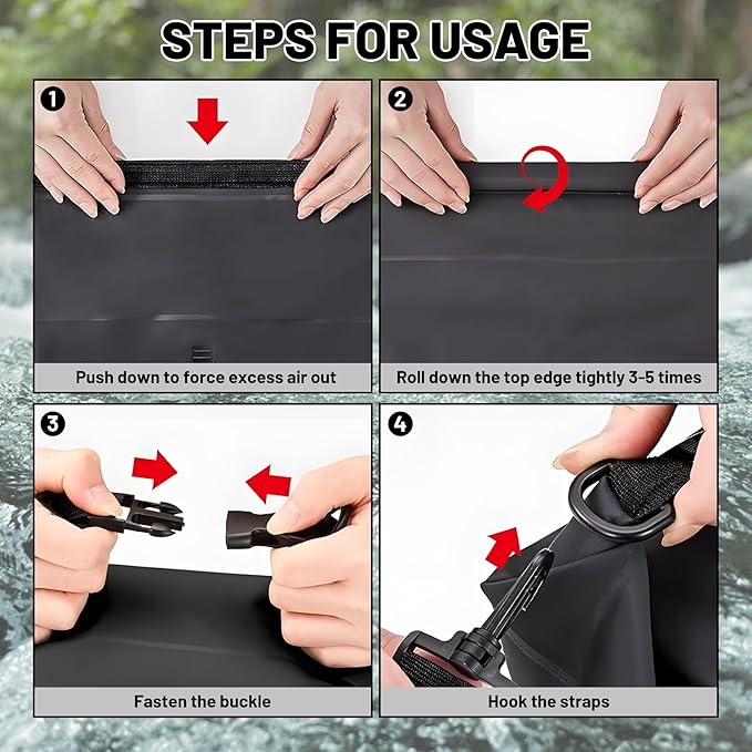 Waterproof Dry Bag,Sea Turtle Jellyfish Coral Red Small Waterproof Backpack 2L/5L/10L/20L/30L/40L Floating Lightweight Bags for Kayaking, Boating, Fishing, Swimming Camping with Waterproof Phone Case