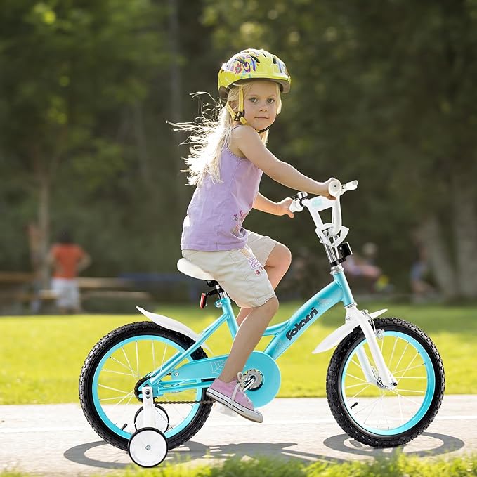 Kids Bike 14 16 18 Inch Bicycle for 3-9 Years Boys Girls Bike,Children's Bicycle with Bell Training Wheels, Multiple Colors