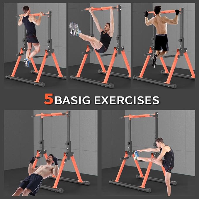 Dip Station - Home Gym Strength Training Pull-Ups Dip-Ups 330Lbs
