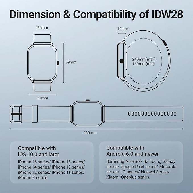 Fitpolo Smart Watch for Men Women, Stainless Steel Bezel Fitness Tracker (Make/Answer Calls), IP68 Waterproof, Heart Rate SpO2 Monitor, Sleep & Activity Tracking Smartwatch for Android Phones iPhone
