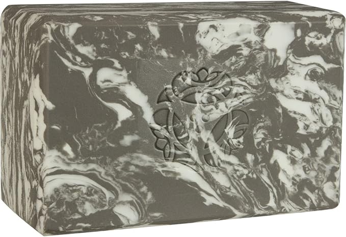 Hugger Mugger 4 in. Foam Yoga Block - Strong and Stable, Beveled Edges for Comfort, Most Favored Block Size, Helps with Alignment and Support in Many Poses