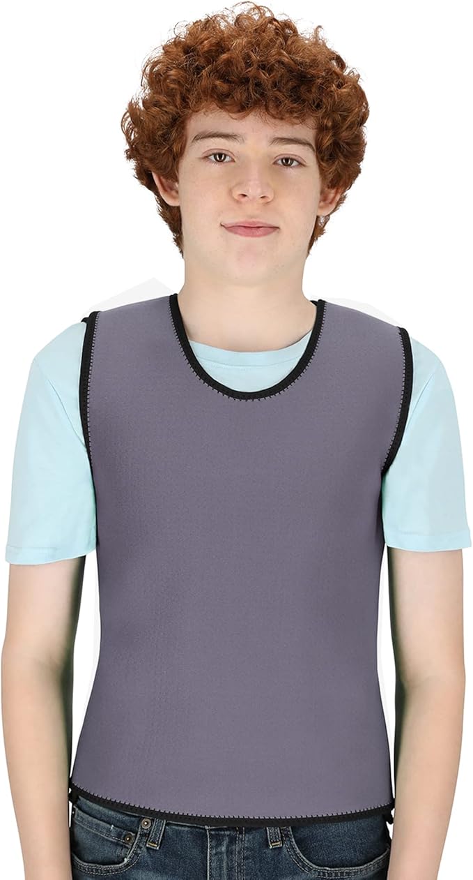 Special Supplies Sensory Compression Vest Deep Pressure Comfort (Grey, Large)
