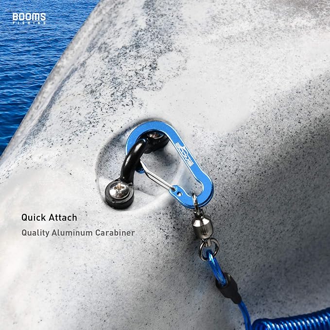 Booms Fishing T02 Fishing Pole Tether, Kayak Paddle Leash, Paddle Board Fishing Accessories, Heavy Duty Fishing Lanyard for Fishing Tools/Rods/Paddles