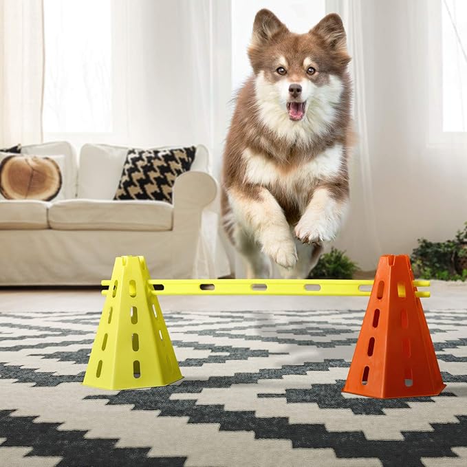 Yes4All Speed and Agility Training Equipment Set - Hurdles and Cones for Athletes in Soccer, Basketball, Football