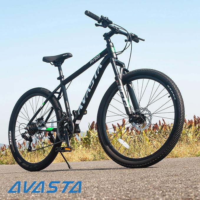 AVASTA AV300 26 27.5 inch Mountain Bike with 21-Speed,Aluminum Frame, Dual Disc Brake, Comfortable Saddle,Multiple Colors