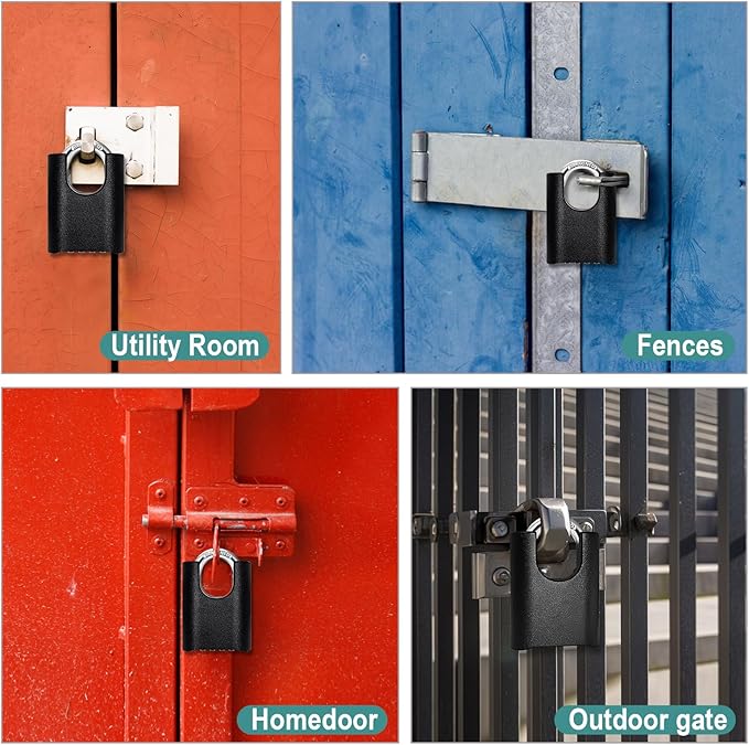 Heavy Duty Combination Lock, Waterproof and Rustproof Padlock with Code for Storage, Warehouses, Garage, Outdoors,Fence,Gate,Anti-Theft Protection (1 Lock)