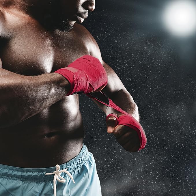 Junkin 6 Pairs Boxing Hand Wraps for Boxing Wraps Wrist Pugilism Handwraps for Men Women Kickboxing Muay Thai MMA