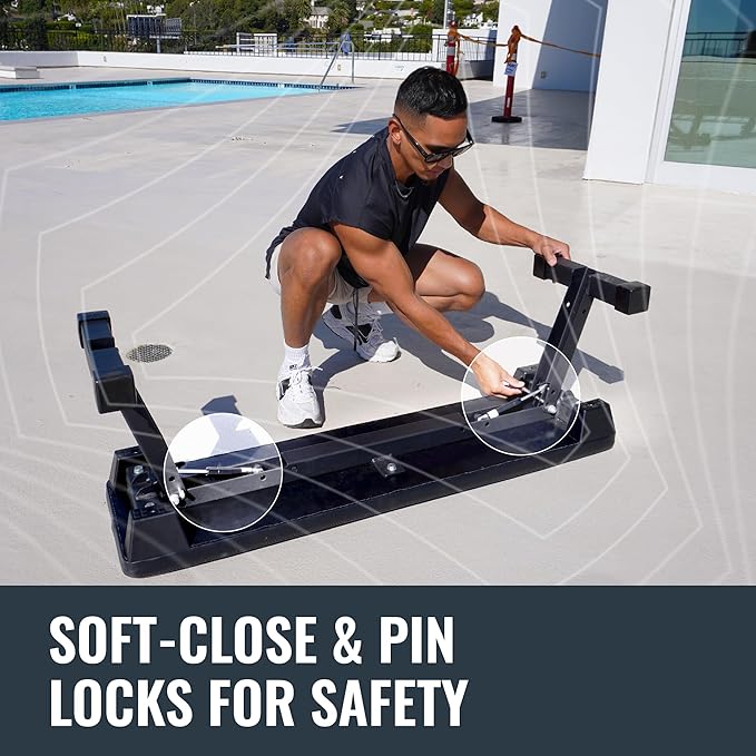 Verse Agile Folding Weight Bench – Compact & Portable Workout Bench for Home Gym – Heavy-Duty 1,000 lb Capacity, Foldable Flat Bench for Strength Training, Adjustable Decline Sit-Up Bench for Full-Body Workouts