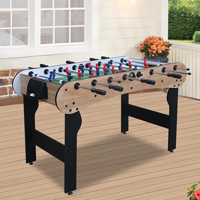 5ft Foosball Table,Mini Competition Soccer Table Game with All Accessories, Leg Levelers and Heavy-Duty Legs. Perfect for Home, Game Rooms, and Parties