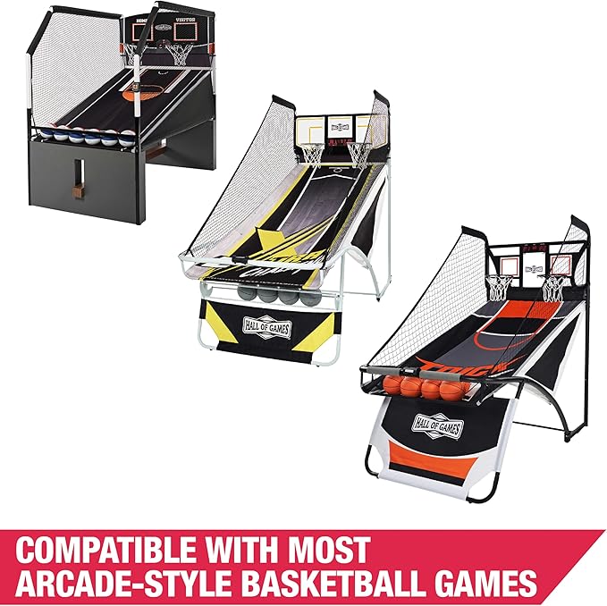 Barrington Urban Arcade Basketball Game Indoor Dual Shot, 6 Balls Included, Pop Off with The Perfect Indoor Electronic Basketball Game
