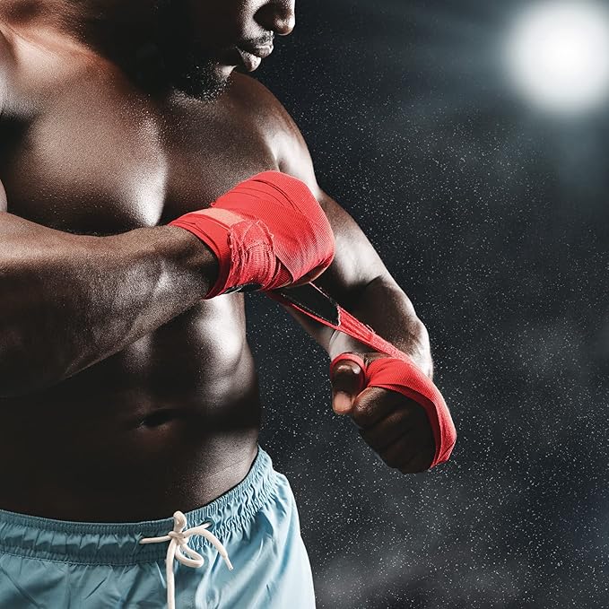 Junkin 6 Pairs Boxing Hand Wraps for Boxing Wraps Wrist Pugilism Handwraps for Men Women Kickboxing Muay Thai MMA