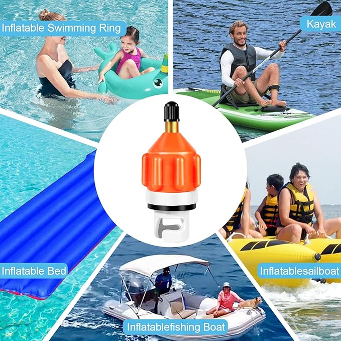 Inflatable Boat SUP Pump Adapter, Stand Up Paddle Board Pump Adapter Sturdy, Conventional Air Adapter Quickly Inflation, SUP Air Adapters for Paddleboard and Kayak