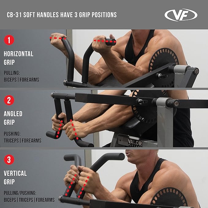 Valor Fitness Adjustable Preacher Curl Bench – Plate Loaded Arm Curl Station for Biceps and Triceps Workouts – Home Gym Strength Training Equipment with 150 lb Capacity