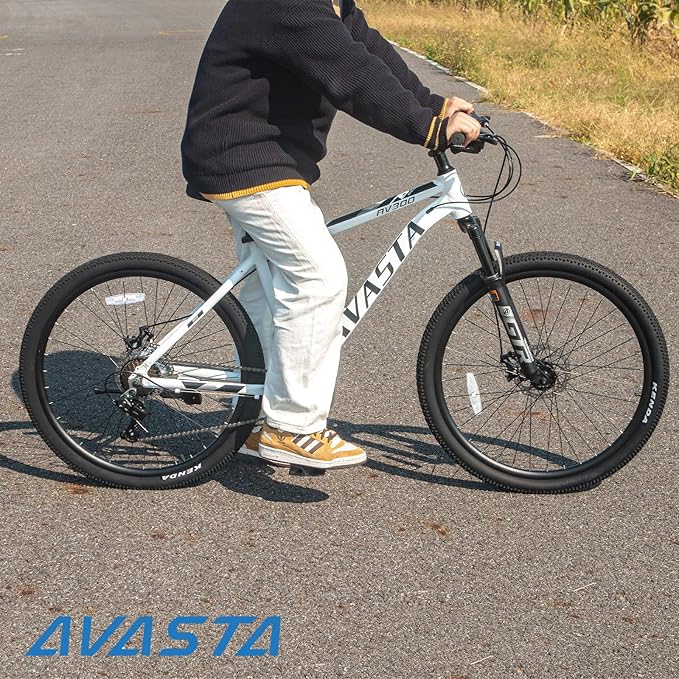 AVASTA AV300 26 27.5 inch Mountain Bike with 21-Speed,Aluminum Frame, Dual Disc Brake, Comfortable Saddle,Multiple Colors
