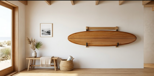 Premium Wood Surfboard Wall Mount Rack: A Stylish Way to Store and Display Your Board
