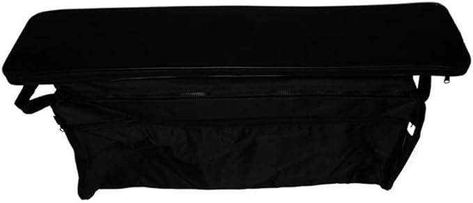 Bench Seat Cover 420D Oxford Seat Storage Bag for Kayak Inflatable Boat, Dinghy Boat Seat Cushion and Underseat Storage Bag with Pockets Grey Thick Sponge Seat Bench Cushion(Grey 95cm)