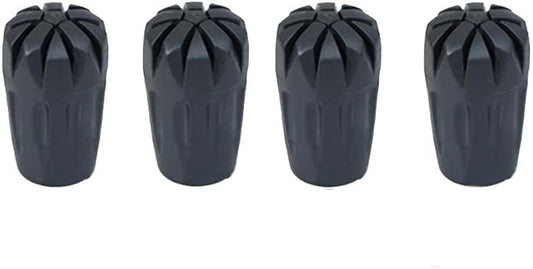 Walking Stick Tips Rubber 4pcs Trekking Pole Tips Replacement- Rubber Feet for Hiking Poles, Walking Sticks, Trekking Poles | Rubber Tip for Walking Sticks Hiking Trekking Poles Boot Tips Rubber Feet