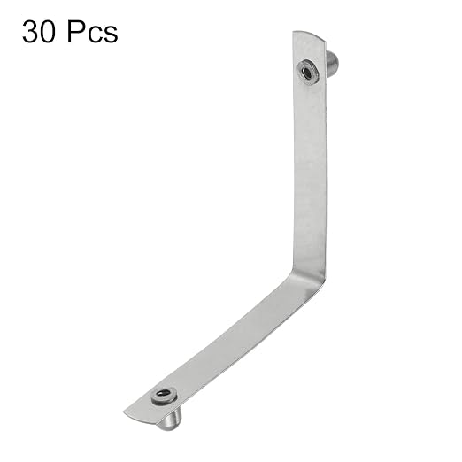 HARFINGTON 30pcs Double Button Kayak Paddle Snap Spring Clip 5.4x6.3x50mm 65Mn Spring Steel V-Shaped Solid Lift Telescopic Locking Tube Pole Clips for Tent Umbrella Camping