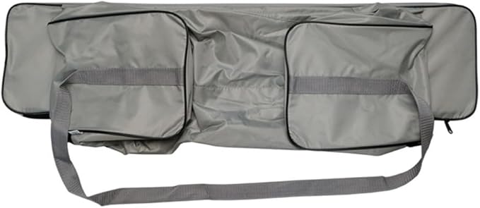 Inflatable Boat Bench Seat Cushion and Detachable Seat Bag, Bench Seat Cover 420D Oxford Seat Storage Bag for Kayak Inflatable Boat(Black 85cm)