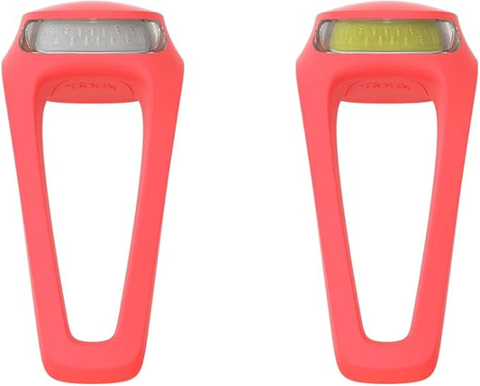 Knog Frog Bike Headlight and Tail Light Set - USB-C Rechargeable Bicycle Light with 40 Lumen Front & 20 Lumen Rear Output, 9 Modes, Flexible Mount, IP65 Water Resistant Bike Light