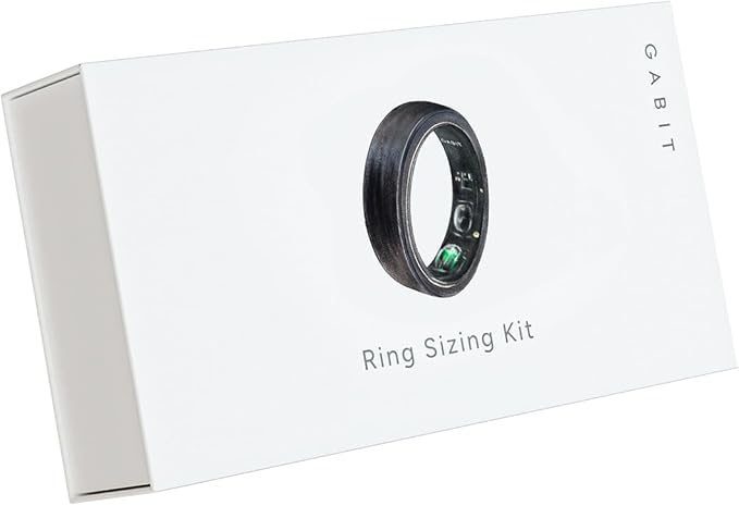 Gabit Smart Ring Sizing Kit | Size First Before You Buy | Includes 8 Sample Ring Sizes for Men, Women | Track Sleep, Fitness, Nutrition, Stress | Auto Workout Detection, AI Health Coach, Weight Loss