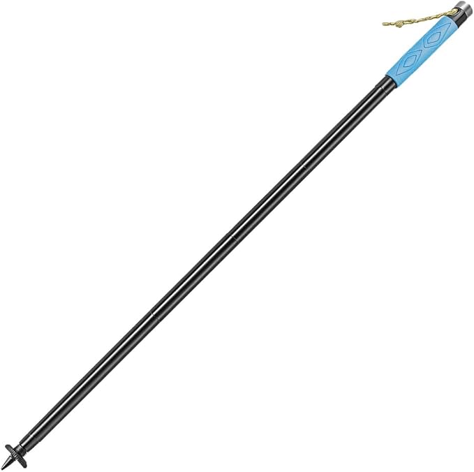 Multifunctional Tactical Hiking Stick – Lightweight Collapsible Trekking Pole with Survival Tools, Walking Staff for Camping, Hiking, Self-Defense, Outdoor Gear with Bag for Men, Dad, Husband (Black)
