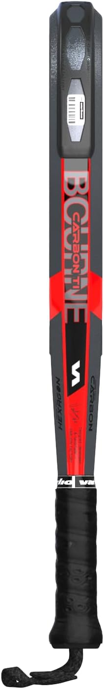 Padel Racket Bourne Carbon Ti, Diamond Hybrid Shape for Advanced Power & Control with Hexaforce & Softcolor EVA Core