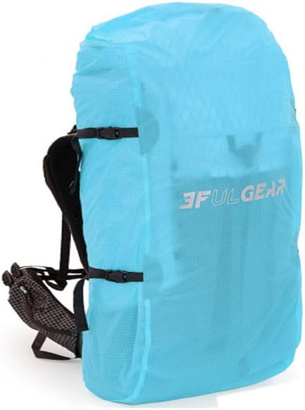 3F 20-85L backpack rain cover, waterproof, dustproof, wear-resistant, tear resistant outdoor hiking backpack cover (blue-L)
