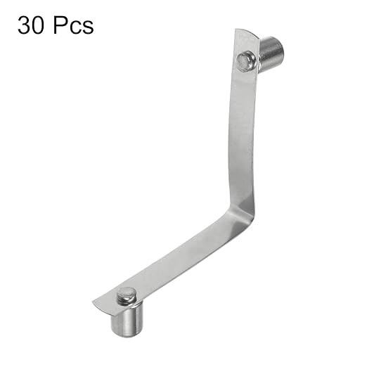 HARFINGTON 30pcs Double Button Kayak Paddle Snap Spring Clip 7.75x10x50mm 65Mn Spring Steel V-Shaped Solid Lift Telescopic Locking Tube Pole Clips for Tent Umbrella Camping