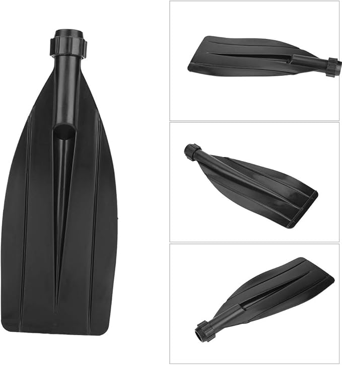 VBESTLIFE Paddle Blade, 1 Pair Kayak Canoe Paddle Blade Leaf Oar Replacement Part Kayak Accessories Black Kayak Paddle Replacement Blade