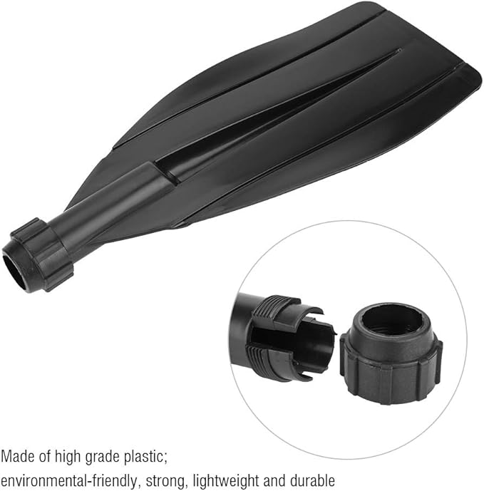 VBESTLIFE Paddle Blade, 1 Pair Kayak Canoe Paddle Blade Leaf Oar Replacement Part Kayak Accessories Black Kayak Paddle Replacement Blade