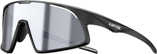 KAPVOE Polarized Cycling Glasses Men Women Sports Sunglasses for Mountain Bike Running Fishing Baseball K383