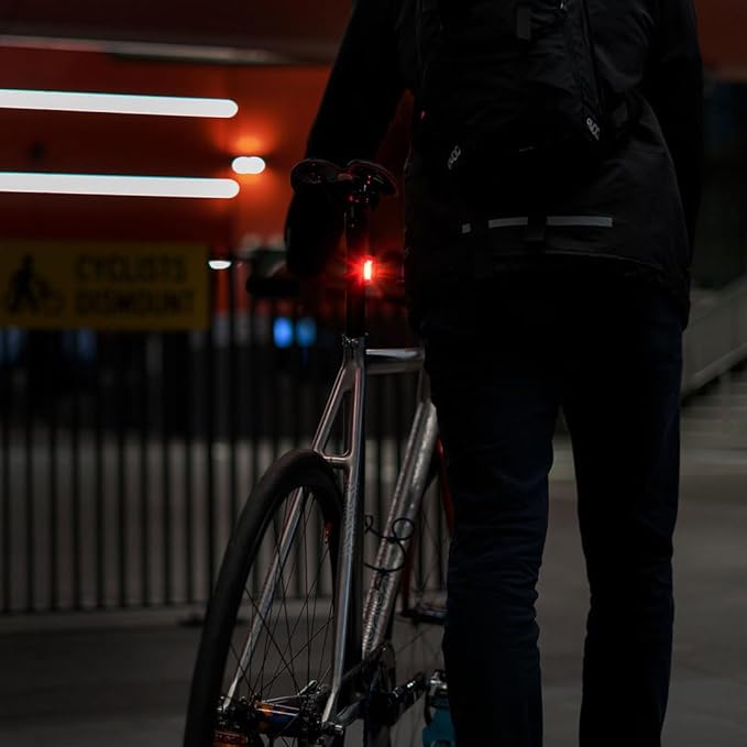 Knog Frog Bike Headlight and Tail Light Set - USB-C Rechargeable Bicycle Light with 40 Lumen Front & 20 Lumen Rear Output, 9 Modes, Flexible Mount, IP65 Water Resistant Bike Light