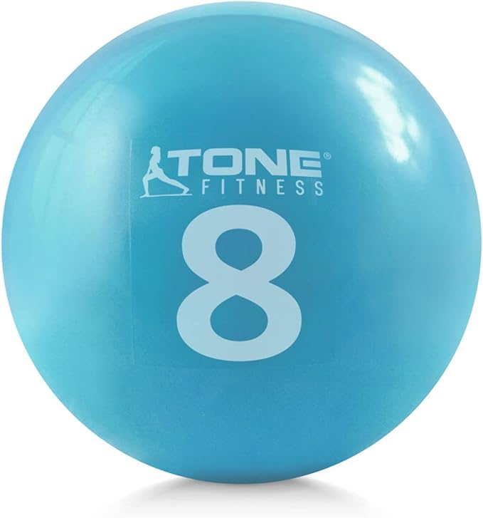 CAPHAUS Soft Weighted Exercise Ball, Weighted Toning Ball, Soft Medicine Balls for Exercise, Yoga, Pilates & Physical Therapy, 6, 8, 10 LB, Option Available in Single, Pair & Set with Rack