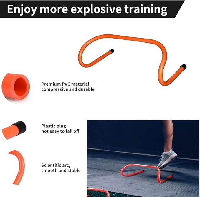 TNZMART Agility Ladder and Disc Cones Training Set Adjustable Rungs Training Ladder with 10 Plastic Sport Cones for Training